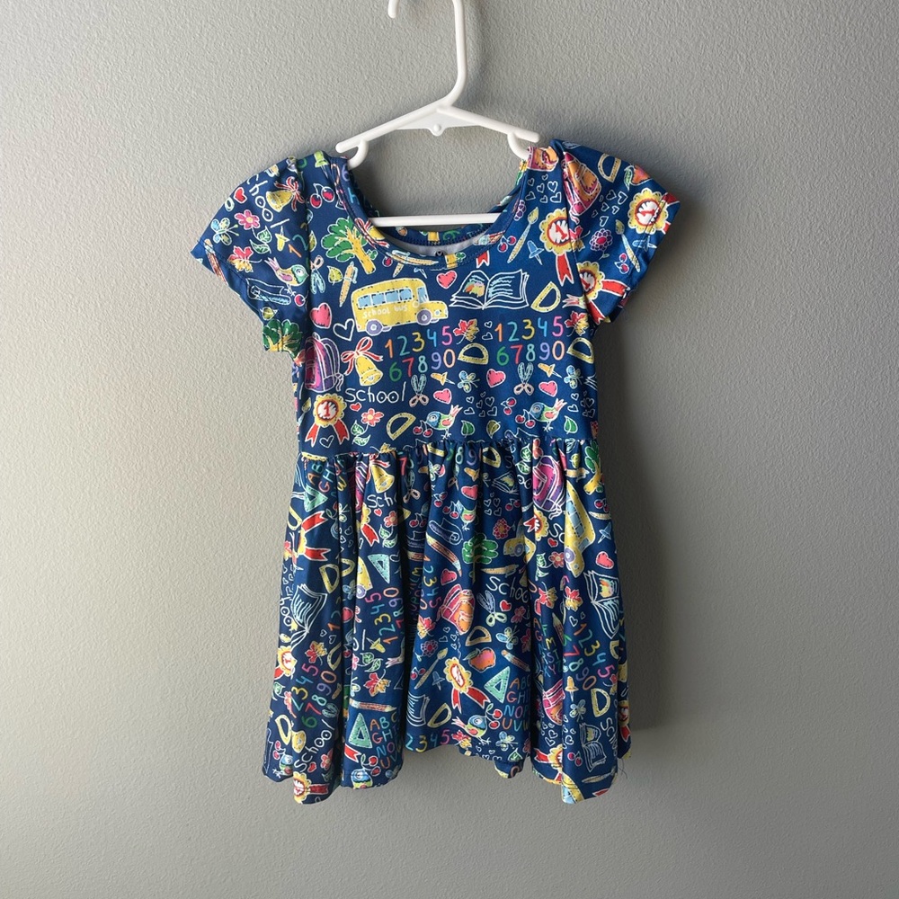 Charlie's Project School Time Short Sleeve Hugs Twirl Dress
